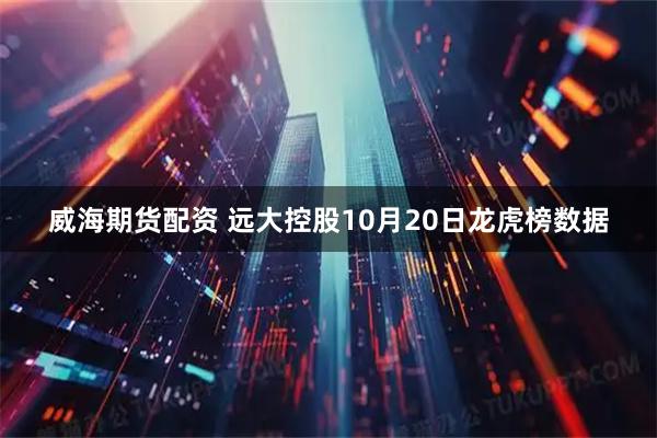 威海期货配资 远大控股10月20日龙虎榜数据